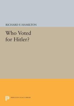 Paperback Who Voted for Hitler? Book