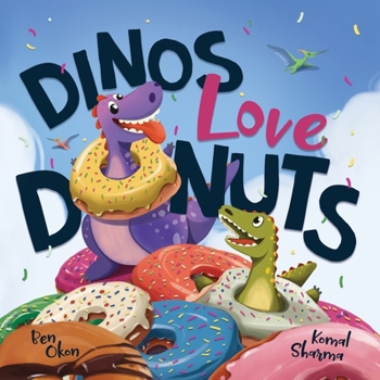 Paperback Dinos Love Donuts Book