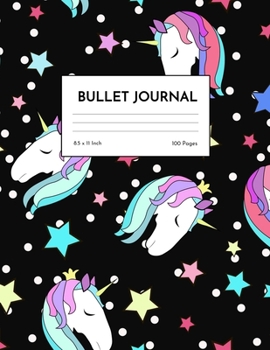Bullet Journal: Adorable Unicorn Dot Grid Notebook - Dotted Note Pad for Kids, Girls, Teens, Tweens, Women - Gifts for Birthday and Christmas | Creative Art 00541