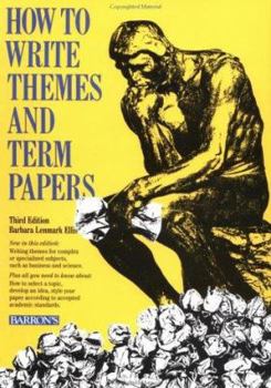 Paperback How to Write Themes and Term Papers Book