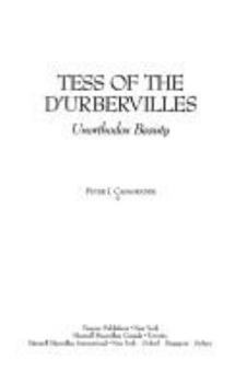 Hardcover Tess of the D'Urbervilles: Unorthodox Beauty Book