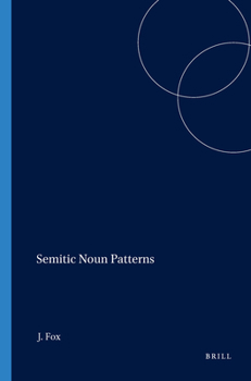 Paperback Semitic Noun Patterns Book