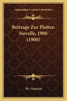 Beitrage Zur Flottennovelle 1900