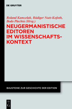 Hardcover Neugermanistische Editoren im Wissenschaftskontext [German] Book