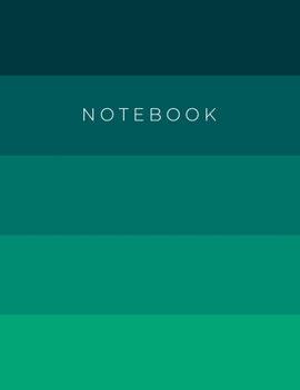 Paperback Notebook: Dot grid notebook green - 100 pages - 8.5 x 11 inches Book