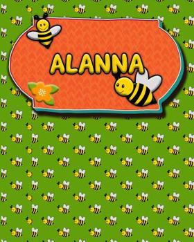 Paperback Handwriting Practice 120 Page Honey Bee Book Alanna: Primary Grades Handwriting Book K-2 Book