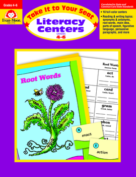 Paperback Literacy Centers Grades 4-6 Book