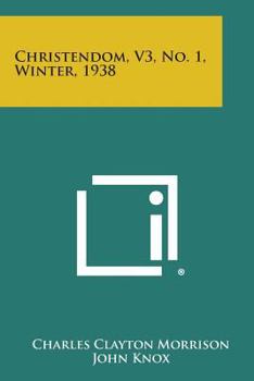 Paperback Christendom, V3, No. 1, Winter, 1938 Book