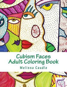 Paperback Cubism Faces: Adult Coloring Book