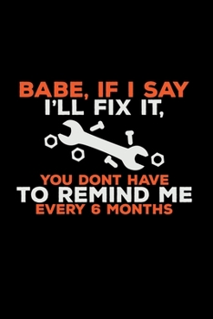 Babe if I say I'll fix it: 6x9 DIY | dotgrid | dot grid paper | notebook | notes