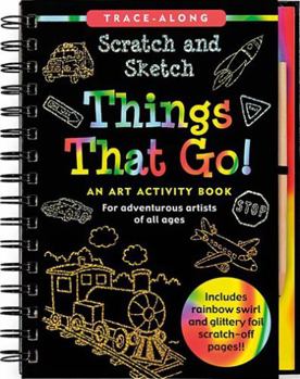 Spiral-bound Scratch & Sketch Things That Go (Trace-Along) Book
