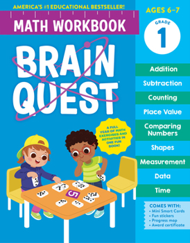 Paperback Brain Quest Math Workbook: 1st Grade Book