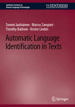 Hardcover Automatic Language Identification in Texts Book