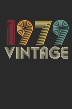 Vintage notebook paper 1979 Birthday 41th Gift