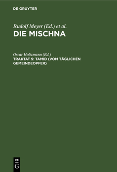 Hardcover Tamid (Vom täglichen Gemeindeopfer) [German] Book