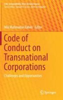 Hardcover Code of Conduct on Transnational Corporations: Challenges and Opportunities Book