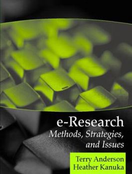 Paperback E-Research: Methods, Strategies, and Issues Book