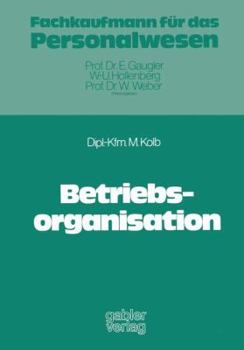 Paperback Betriebsorganisation [German] Book