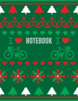 Notebook Christmas Gift for Bicycle Lovers: Notebook Christmas Gift for Bicycle Lovers - Blank Lined Journal to Write In Ideas 8.5x11 100 blank pages