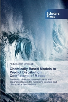 Paperback Chemically Based Models to Predict Distribution Coefficients of Metals Book