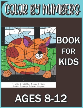 Color By Numbers Book For kids Ages 8-12: 100 Attractive Color By Number Design for drawing