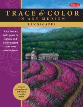 Paperback Landscapes: Trace Line Art Onto Paper or Canvas, and Color or Paint Your Own Masterpieces Book
