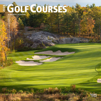 Calendar Golf Courses 2024 Square Book