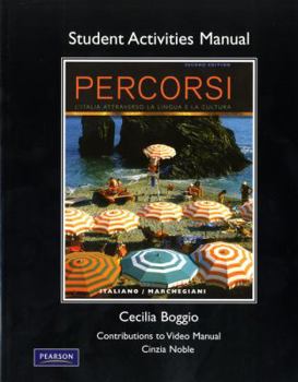 Paperback Percorsi, Student Activities Manual: L'Italia Attraverso La Lingua E La Cultura Book