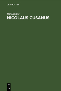 Hardcover Nicolaus Cusanus [German] Book