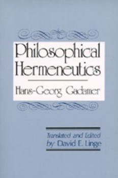 Paperback Philosophical Hermeneutics Book