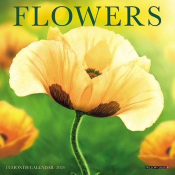 Calendar Flowers 2024 7 X 7 Mini Wall Calendar Book