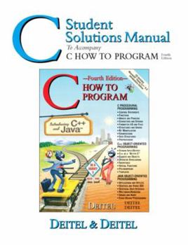 C Student Solutions Manual To Accompany C How To Program