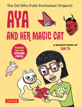 Paperback Aya and Her Magic Cat: A Graphic Novel Book