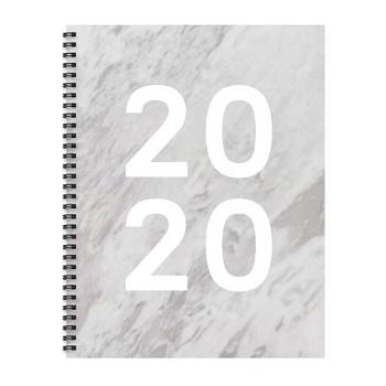 Spiral-bound Cal 2020-Marble Year Planner Book