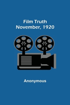 Paperback Film Truth; November, 1920 Book