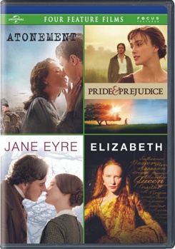 Atonement / Pride & Prejudice / Jane Eyre / Elizabeth Four Feature Films