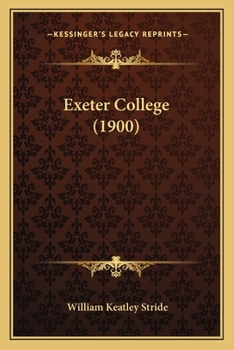 Paperback Exeter College (1900) Book