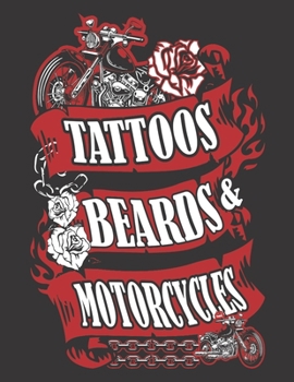 2020 Motorcycle Calendar and Planner For Bikers: Biker Tattoos Beards and Motorcycles | December 2019 - December 2020 | 8.5 X 11" Large | Organizer | Home | Family | Work | School |Rider| Art | Gift