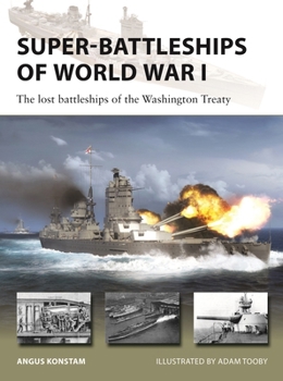 Paperback Super-Battleships of World War I: The Lost Battleships of the Washington Treaty Book