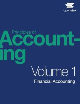 Hardcover Principles of Accounting, Volume 1: Financial Accounting by OpenStax (hardcover version, full color) Book