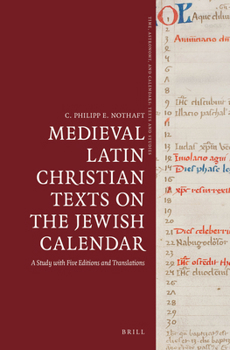 Hardcover Medieval Latin Christian Texts on the Jewish Calendar Book