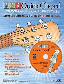 Paperback Quick Chord Interactive Guitar Chord Dictionary: FREE Chord Book Included, Book & CD-ROM Book