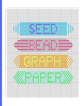 Paperback Seed Bead Graph Paper: beading grid paper for designing your own beadwork patterns Book