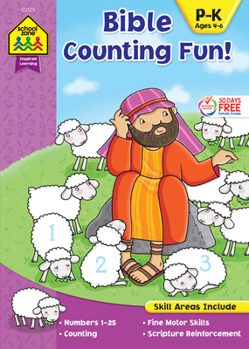 Paperback School Zone Bible Counting Fun! Workbook Book