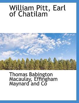 Paperback William Pitt, Earl of Chatilam Book