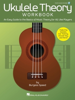 Paperback Ukulele Theory Workbook: An Easy Guide to the Basics of Music Theory for All Uke Players with Audio Access Included Book