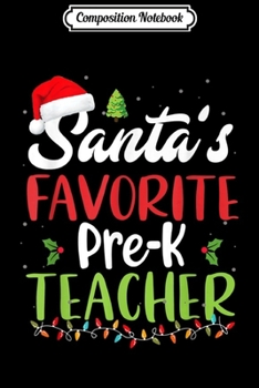 Composition Notebook: Funny Santa's Favorite Secretary Santa Hat Christmas Gift  Journal/Notebook Blank Lined Ruled 6x9 100 Pages