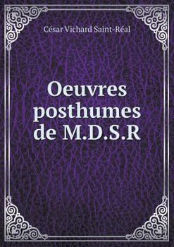 Paperback Oeuvres posthumes de M.D.S.R [French] Book