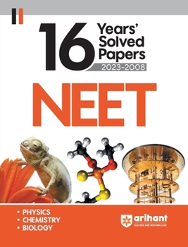 Paperback 16 Years' NEET Solved Papers 2023-2008 Book