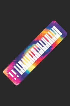 Paperback Tie Dye Keyboard Notebook - Music Instrument Gift for Keyboard Player - Keyboard Journal - Keyboard Diary: Medium College-Ruled Journey Diary, 110 pag Book